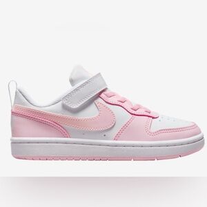 Nike Court Borough Low Recraft Kids Pink and White Sneakers nwot size 11.5